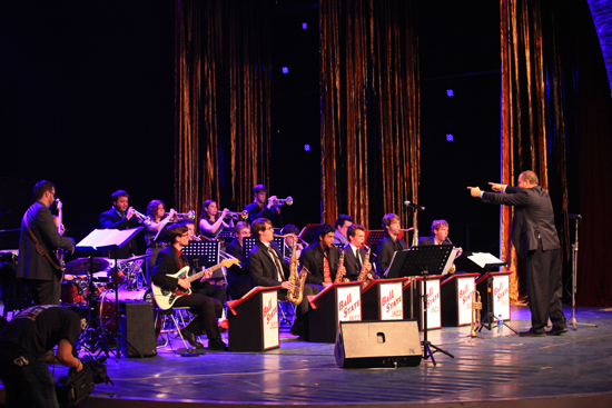The Jazz LAB Ensemble from Ball State University visiting Beijing Contemporary Music Academy (CMA) and giving performance